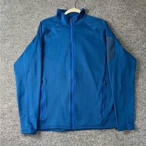 Marmot Jacket Mens XXL Blue Full Zip Fleece Long Sleeve Outdoor Workwear Hike‎